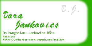 dora jankovics business card