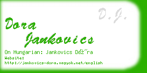 dora jankovics business card